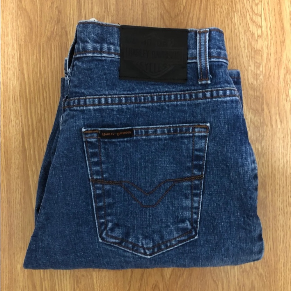 Vintage Harley Davidson Denim Pants